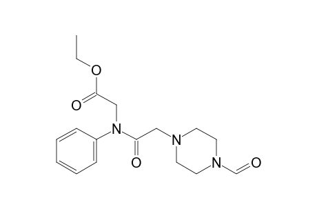 Glycine, N-[2-(4-formyl-1-piperazinyl)acetyl]-N-phenyl-, ethyl ester