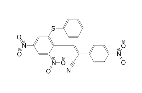 (2Z)-3-[2,4-dinitro-6-(phenylsulfanyl)phenyl]-2-(4-nitrophenyl)-2-propenenitrile