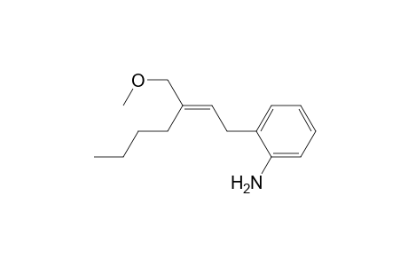 2-(3-Methoxymethylhept-2-en-1-yl)aniline