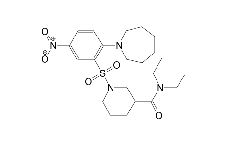 3-piperidinecarboxamide, N,N-diethyl-1-[[2-(hexahydro-1H-azepin-1-yl)-5-nitrophenyl]sulfonyl]-