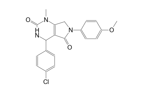 1H-pyrrolo[3,4-d]pyrimidine-2,5-dione, 4-(4-chlorophenyl)-3,4,6,7-tetrahydro-6-(4-methoxyphenyl)-1-methyl-