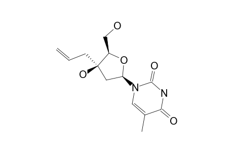 1-(3-C-ALLYL-2-DEOXY-BETA-D-THREO-PENTOFURANOSYL)-THYMINE