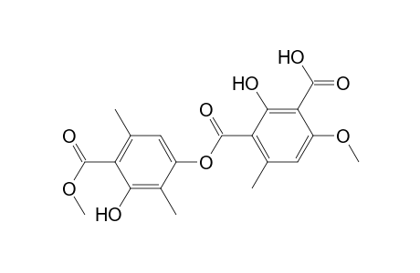 1,3-Benzenedicarboxylic acid, 2-hydroxy-4-methoxy-6-methyl-, 1-[3-hydroxy-4-(methoxycarbonyl)-2,5-dimethylphenyl]ester