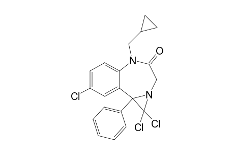 1,1,8-trichloro-5-(cyclopropylmethyl)-9b-phenyl-3H-azirino[1,2-d][1,4]benzodiazepin-4-one