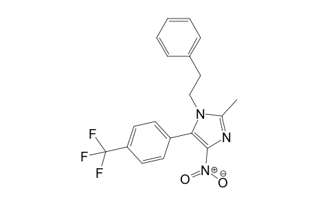 2-Methyl-4-nitro-1-phenethyl-5-(4-(trifluoromethyl)phenyl)-1Himidazole