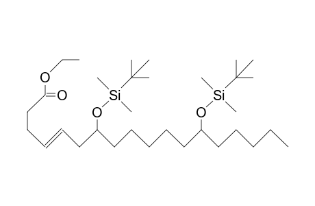 4(E)-7(R),13(R)-Bis(T-butyl-dimethyl-silyloxy)-octadec-4-enoic acid, ethyl ester