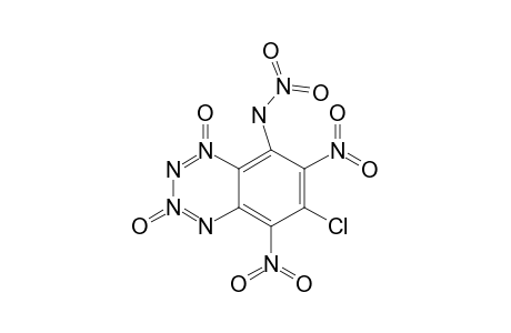8-NITROAMINO-6-CHLORO-5,7-DINITROBENZO-1,2,3,4-TETRAZINE-1,3-DI-N-OXIDE
