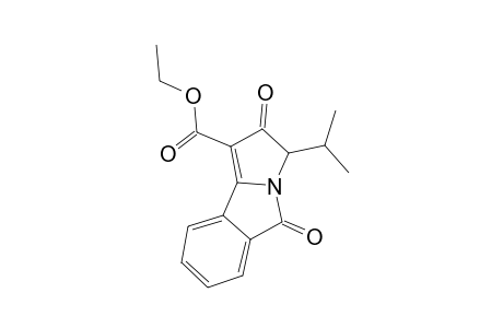 (+-)-Ethyl 3-isopropyl-2,5-dioxo-2,3-dihydro-5H-pyrrolo[1,2-a]isoindole-1-carboxylate