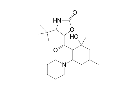 1,3-Dimethyl-5-(piperidinyl)-6-[(4-tert-butyl-2-oxotetrahydrooxazol-5-yl)carbonyl]cyclohexanol