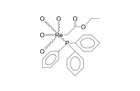 Ethoxycarbonylmethyl-cis-tetracarbonyl-triphenylphosphino rhenium