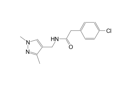 2-(4-chlorophenyl)-N-[(1,3-dimethyl-1H-pyrazol-4-yl)methyl]acetamide