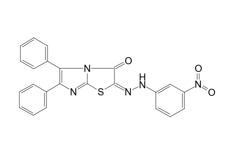 (2E)-2-[(3-nitrophenyl)hydrazinylidene]-5,6-diphenyl-3-imidazo[2,1-b]thiazolone