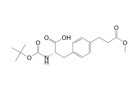 (S)-.alpha.-[[(1,1-dimethylethoxy)carbonyl]amino]-4-(3-methoxy-3-oxopropyl)benzenepropanoic acid