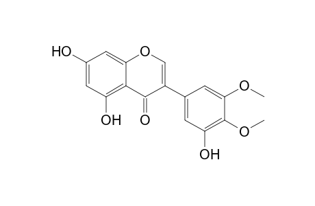 3-(3,4-dimethoxy-5-oxidanyl-phenyl)-5,7-bis(oxidanyl)chromen-4-one