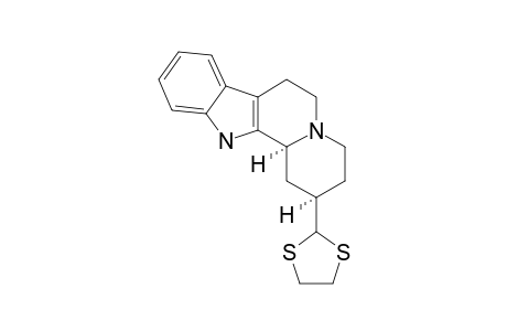 (2R,12bS)-2-(1,3-dithiolan-2-yl)-1,2,3,4,6,7,12,12b-octahydropyrido[2,1-a]$b-carboline