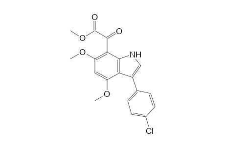 Methyl 2-(3'-(4"-Chlorophenyl)-4',6'-dimethoxyindol-7'-yl)glyoxylate
