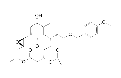 6"-Dihydro-12S,13R-epoxy-3,5-isopropylidene-6"-O-(4-methoxybenzyl)leuconolide A1