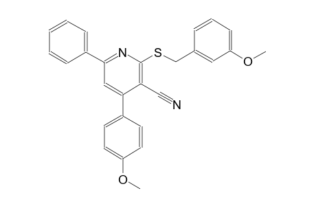 3-pyridinecarbonitrile, 4-(4-methoxyphenyl)-2-[[(3-methoxyphenyl)methyl]thio]-6-phenyl-