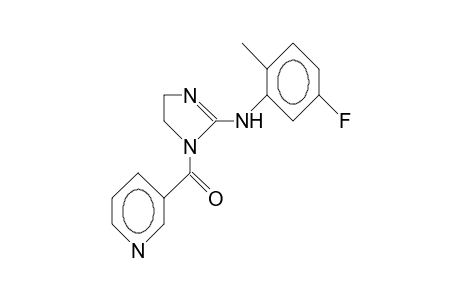 2-(5-Fluoro-2-methyl-anilino)-1-(3-pyridinoyl)-imidazoline