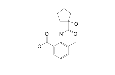2-(1'-HYDROXYCYClOPENTANECARBOXAMIDO)-3,5-DIMETHYLBENZOIC_ACID