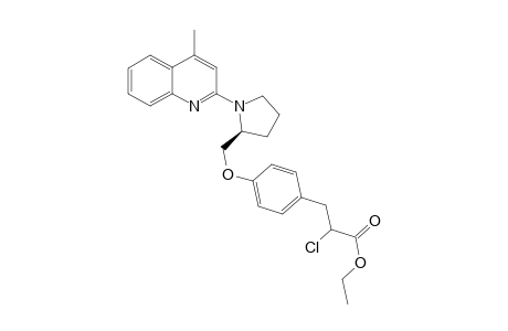 Ethyl 2-Chloro-3-[4-[[1-(4-methylquinolin-2-yl)-(2S)-pyrrolildin-2-yl]methoxy]phenyl]propanoate