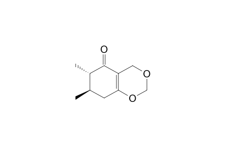 (6S,7R)-6,7-dimethyl-4,6,7,8-tetrahydro-1,3-benzodioxin-5-one