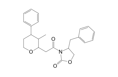 4-Benzyl-3-[(3'-methyl-4'-phenyltetrahydropyran-2'-yl)acetyl]-1,3-oxazolidin-2-one