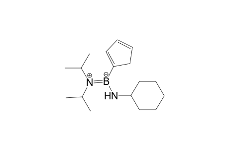 (cyclohexylamino)-cyclopenta-1,3-dien-1-yl-diisopropyliminio-boranide