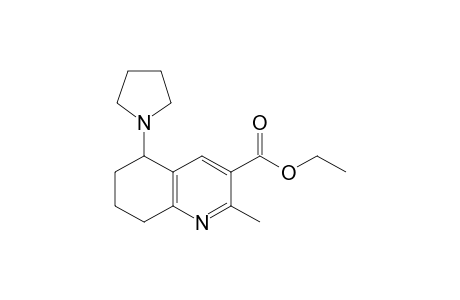 Ethyl 2-methyl-5-(pyrrolidin-1-yl)-5,6,7,8-tetrahydroquinoline-3-carboxylate