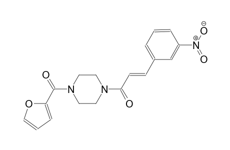 1-(2-furoyl)-4-[(2E)-3-(3-nitrophenyl)-2-propenoyl]piperazine