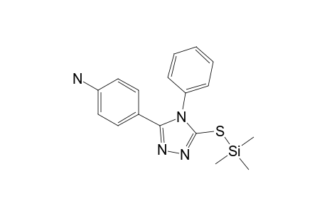 5-(4-Aminophenyl)-4-phenyl-4H-1,2,4-triazole-3-thiol, tms derivative