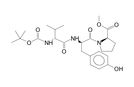 TERT-BUTYLOXYCARBONYL-VALINE-TYROSINE-PROLINE-O-METHYL TRIPEPTIDE