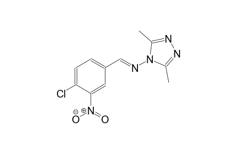 4H-1,2,4-triazol-4-amine, N-[(E)-(4-chloro-3-nitrophenyl)methylidene]-3,5-dimethyl-