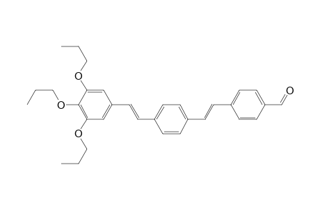 4-[(E)-2-[4-[(E)-2-(3,4,5-tripropoxyphenyl)ethenyl]phenyl]ethenyl]benzaldehyde