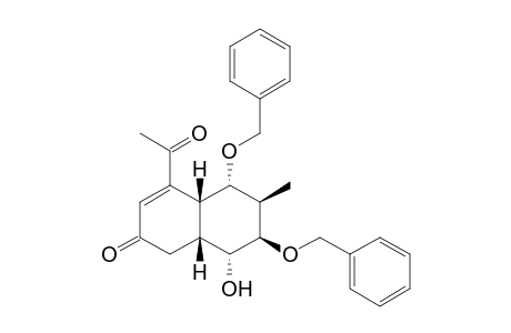 (4aR,5S,6R,7R,8R,8aR)-4-acetyl-5,7-dibenzoxy-8-hydroxy-6-methyl-4a,5,6,7,8,8a-hexahydro-1H-naphthalen-2-one