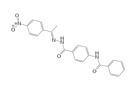 benzoic acid, 4-(benzoylamino)-, 2-[(E)-1-(4-nitrophenyl)ethylidene]hydrazide