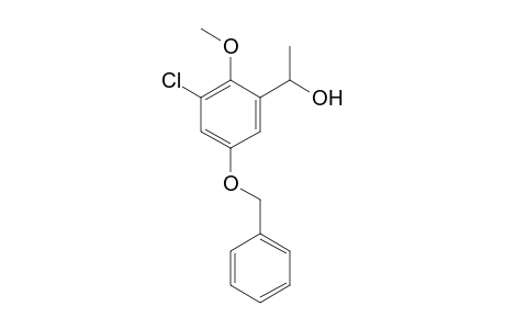 1-(5'-Benzyloxy-3'-chloro-2'-methoxyphenyl)ethanol