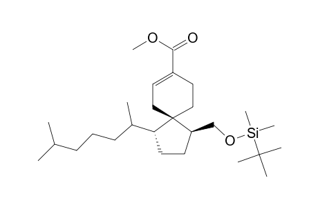 Spiro[4.5]dec-7-ene-8-carboxylic acid, 1-[[[(1,1-dimethylethyl)dimethylsilyl]oxy]methyl]-4-(1,5-dimethylhexyl)-, methyl ester, [1S-[1.alpha.,4.beta.(S*),5.alpha.]]-