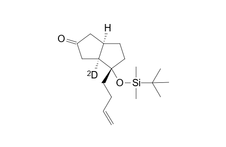 (1R,5S,6S)-6-(But-3'-enyl)-6-(t-butyl)dimethylsilyloxy]-5-(deuterio)bicyclo[3.3.0]octan-3-one