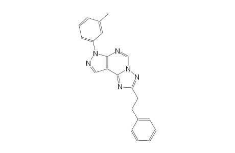 7-(3-methylphenyl)-2-(2-phenylethyl)-7H-pyrazolo[4,3-e][1,2,4]triazolo[1,5-c]pyrimidine