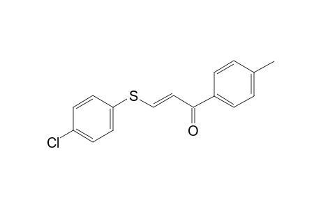 (2E)-3-[(4-Chlorophenyl)sulfanyl]-1-(4-methylphenyl)-2-propen-1-one
