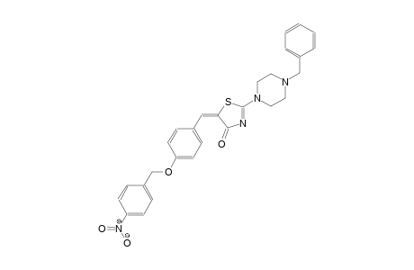 (5E)-2-(4-benzyl-1-piperazinyl)-5-{4-[(4-nitrobenzyl)oxy]benzylidene}-1,3-thiazol-4(5H)-one