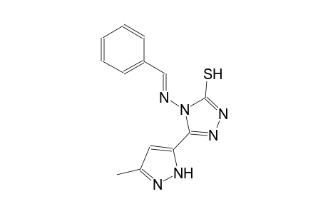 5-(3-methyl-1H-pyrazol-5-yl)-4-{[(E)-phenylmethylidene]amino}-4H-1,2,4-triazole-3-thiol