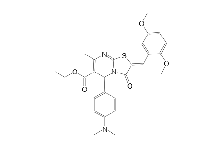 ethyl (2Z)-2-(2,5-dimethoxybenzylidene)-5-[4-(dimethylamino)phenyl]-7-methyl-3-oxo-2,3-dihydro-5H-[1,3]thiazolo[3,2-a]pyrimidine-6-carboxylate