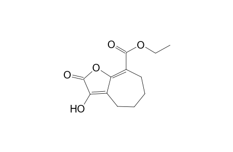 3-Hydroxy-2-oxo-4,5,6,7-tetrahydro-2H-cyclohepta[b]furan-8-carboxylic acid ethyl ester
