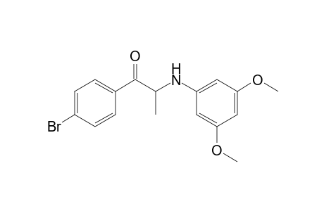 1-(4-Bromophenyl)-2-[(3,5-dimethoxyphenyl)amino]propanone