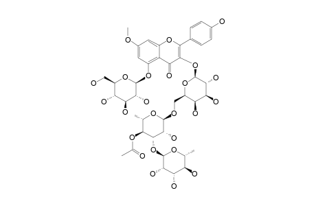 PATRIVILOSIDE-2;RHAMNOCITRIN-3-O-4'''-O-ACETYL-RHAMNINOSIDE-5-O-BETA-D-GLUCOPYRANOSIDE