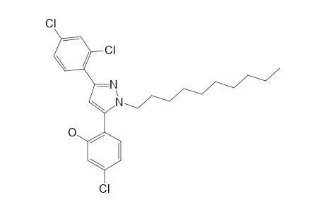5-(4-CHLORO-2-HYDROXYPHENYL)-3-(2,4-DICHLOROPHENYL)-1-DECYL-PYRAZOLE