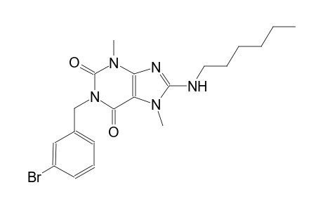 1-(3-bromobenzyl)-8-(hexylamino)-3,7-dimethyl-3,7-dihydro-1H-purine-2,6-dione