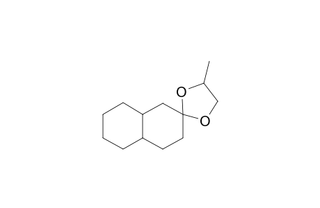 Spiro[1,3-dioxolane-2,2'(1'H)-naphthalene], octahydro-4-methyl-